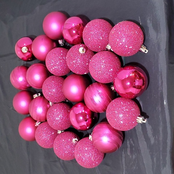 HOT Pink Ornaments - Picture 1 of 3